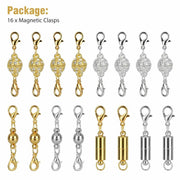 16 x Magnetic Jewellery Necklace Clasps Hooks