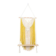 Macrame Plant Hanger Shelf Wall Hanging