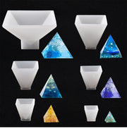 6pcs Resin Moulds Silicone Mold Pyramid Molds