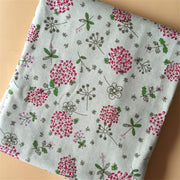Cotton Linen Fabric Floral 1x1.5M