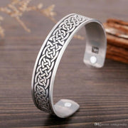 Magnetic Viking Cuff Bracelet Celtic Knot
