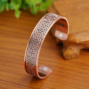 Copper Viking Cuff Bracelet Celtic Knot Magnetic Healthcare