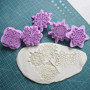 Pottery Sculpting Mould Ceramic Clay Carving Mandala Lace Flower