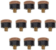 10pcs Screw On Pool Cue Tips Billiard Snooker Cue