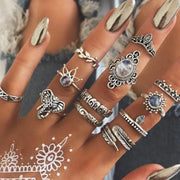 Boho Rings 12pcs