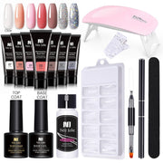 Extension Gel Nail Kit + Mini Nail Lamp UV Extension Gels