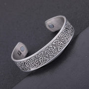 Copper Viking Cuff Bracelet Celtic Knot Magnetic Healthcare