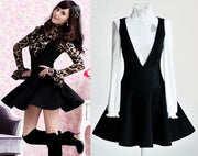 Wool Pinafore Dress
