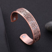Copper Viking Cuff Bracelet Celtic Knot Magnetic Healthcare