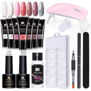 Extension Gel Nail Kit + Mini Nail Lamp UV Extension Gels