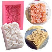 Silicone Mould Rose Flower Soap Mold