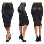 Leather Midi Skirt Size 16