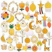 30pcs Craft Supplies Small Colorful Charms Pendants