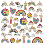 40pcs Craft Supplies Small Colorful Charms Pendants