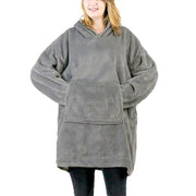 Grey Hoodie Sweatshirt Blanket