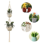Macrame Plant Hanger Cotton Rope Hanging Planter Basket