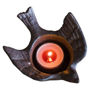 2pcs Cast Iron Retro Bird Candle Holder Ash Tray