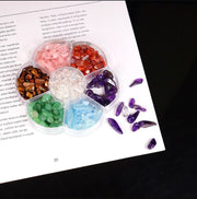 Natural Gemstone Collection Rock Mineral Education Gift Box