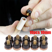 10mm Screw On Billiard Pool Cue Stick Snooker Cue Tips