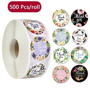Thank You Sticker Roll 2.5cm x 500