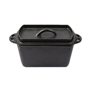Cast Iron Pot Dutch Oven Loaf Pan with Lid