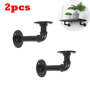 Shelf Brackets Industrial Rustic Pipe