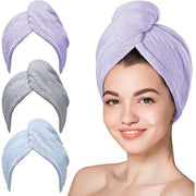 3pcs Hair Drying Wrap Quick Dry Turban Hair Dryer Towel