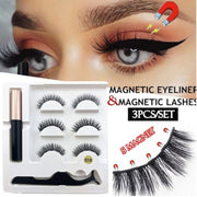 Five Magnetic Eyelashes Eyeliner Tweezers Set