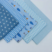 5 Style Fabric Patchwork Bundle 100% Cotton 50x50cm