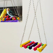 Wooden Bird Toy Parrot Cage Climbing Swing Toys
