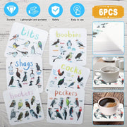Coasters Bird Pun Placements