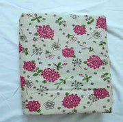 Cotton Linen Fabric Floral 1x1.5M