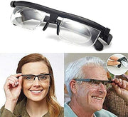 Magnifying Reading Glass Adjustable Focus Diopters Myopia Glasses