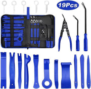 19pcs Car Audio Dash Removal Tools Panel Door Stereo Pry Bar Kit