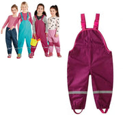 Kids Waterproof Overalls Pants