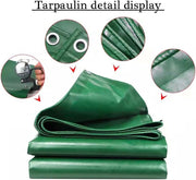 Heavy Duty PVC Waterproof Tarp 4M x 6M Tarpaulin Cover Truck Camping 375GSM UV