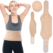 Reusable Castor Oil Pack Waist Belt Neck Wrap Breast Pads Set