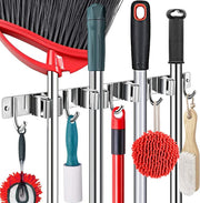 Broom Mop Hanger Holder Wall Mount Garden Tool Organiser