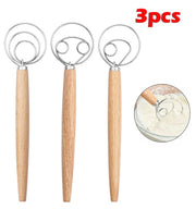 Danish Dough Whisk Mixer Blender Set