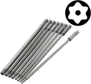 1/4" Hex Shank Magnetic Torx Screwdriver Bit 150mm T8-T40