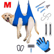 Pet Grooming Hammock Brush Nail Clippers Set