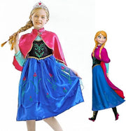 Frozen Princess Anna Dress Girls Dress Up Costume 7-8 yrs