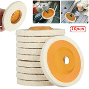 100mm Wool Buffing Polishing Wheel Felt Pad Angle Grinder Buffer Disc