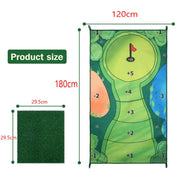 Golf Putting Chipping Hitting Mats Casual Game Set Family Party