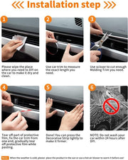Car Chrome Styling Moulding Trim Strip 15mm x 5M