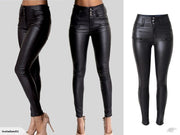 High Waisted Pants Faux Leather Size 12