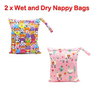 Nappy Bag Wet Dry Changing Diaper Bag Wet Bags
