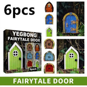 Miniature Elf Fairy Door Tree Garden Sculpture