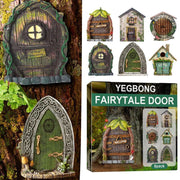 Fairy Door Elf Gnome Tree House Garden Statue