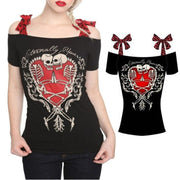 Open gallery Off Shoulder Short Sleeve T Shirt Top Womens Clothing Size 20 47860